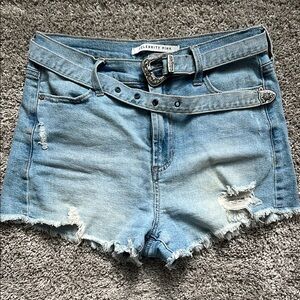 Celebrity Pink Light Blue Denim Shorts